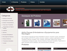 Tablet Screenshot of enfardadeira.com